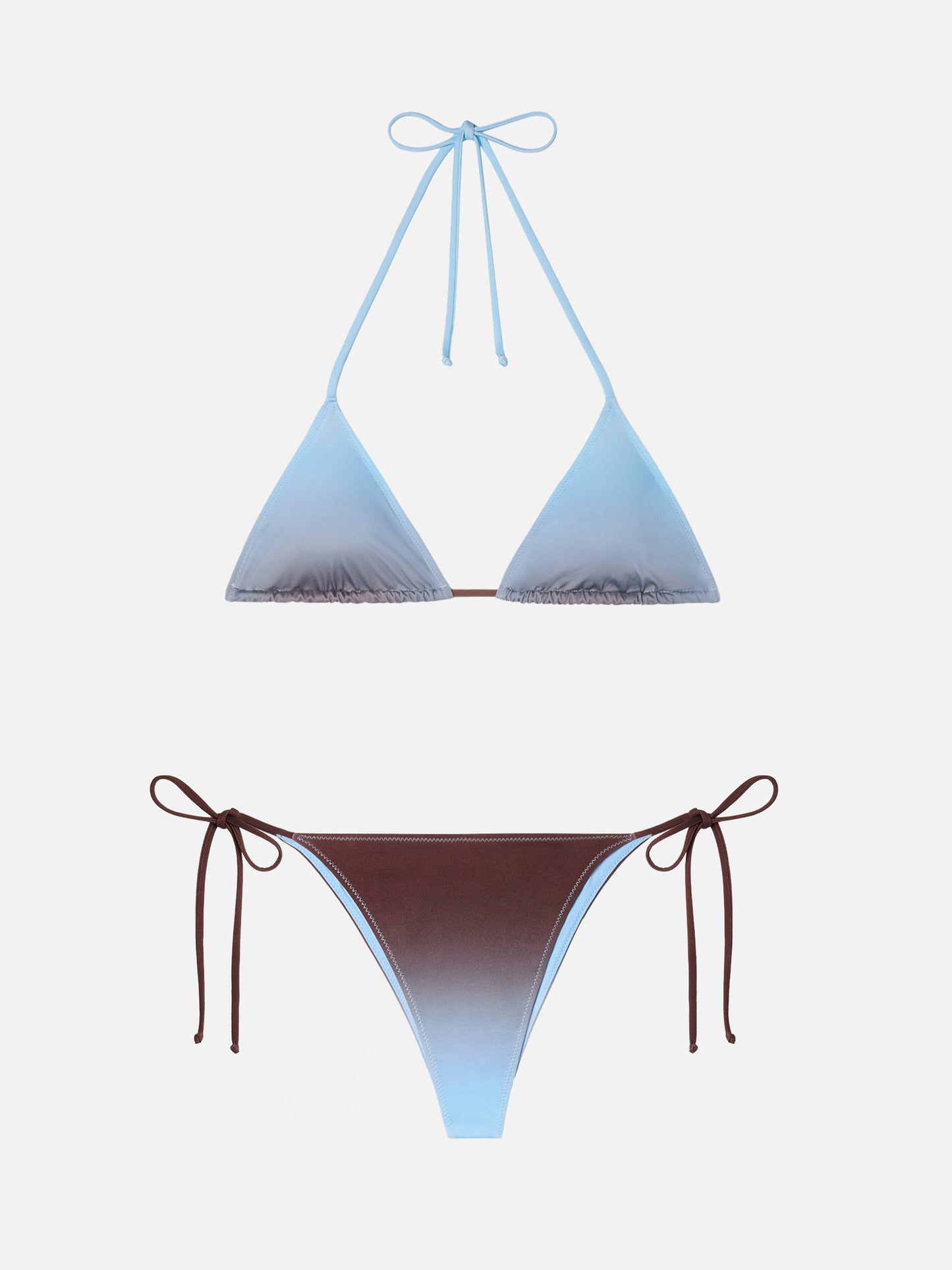 Bikini classico a triangolo Leah Marielle con stampa sfumata