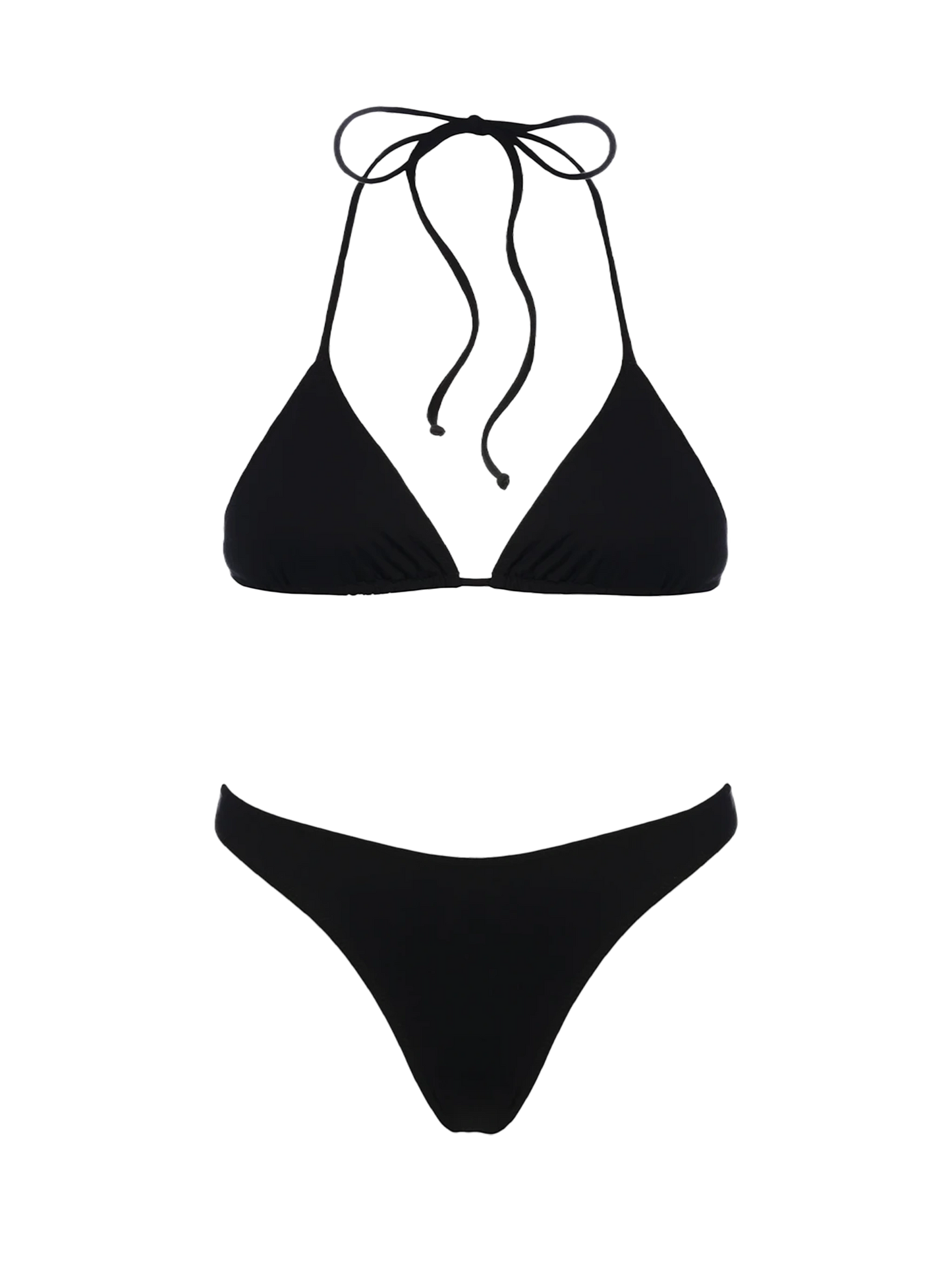 Bikini a triangolo nero da donna Leah Naomi