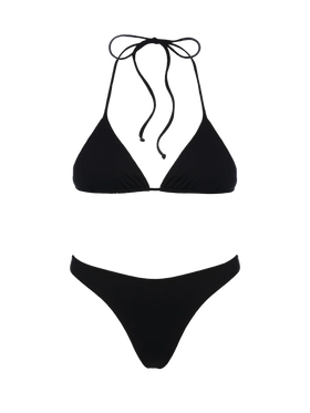 Bikini a triangolo nero da donna Leah Naomi