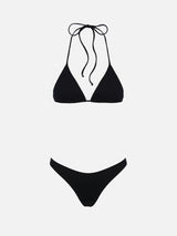 Bikini a triangolo nero da donna Leah Naomi