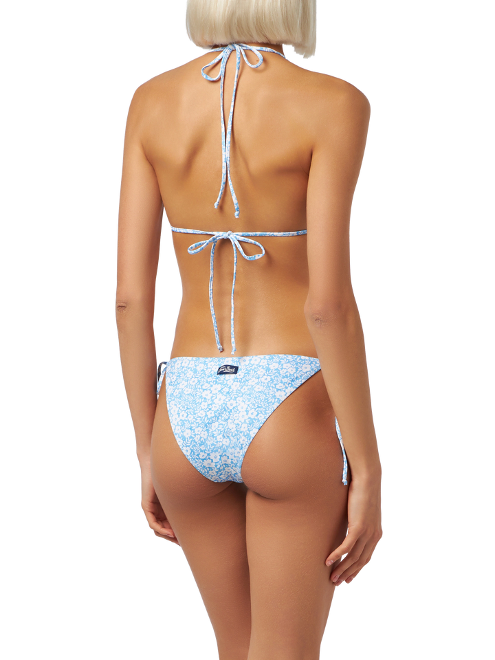 Bikini da donna a triangolo Leah Virgo fiori vintage