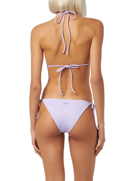 Triangle bikini Leah Virgo with classic swim briefs in lilac - MC2 Saint Barth