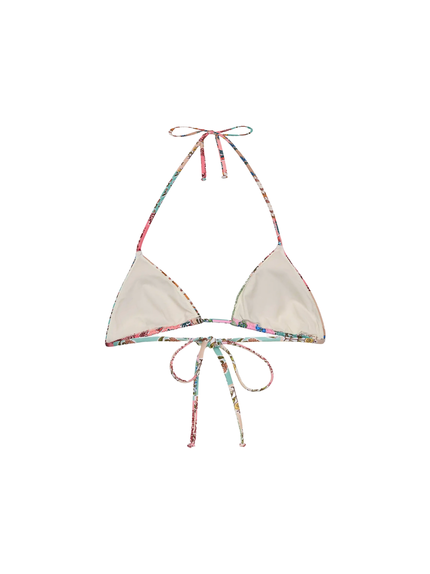Leah – Badeanzug mit Triangel-Oberteil und Blumen-Patch-Print
