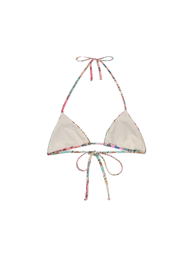 Leah – Badeanzug mit Triangel-Oberteil und Blumen-Patch-Print