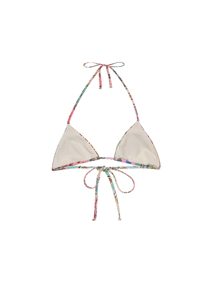Leah – Badeanzug mit Triangel-Oberteil und Blumen-Patch-Print