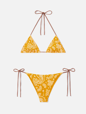 Elsa Marielle Bralette-Bikini mit bluette-Muster 