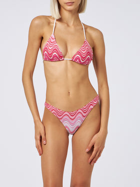 Bikini triangle en maille raschel pour femme Leah Naomi 