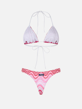 Bikini triangle en maille raschel pour femme Leah Naomi 