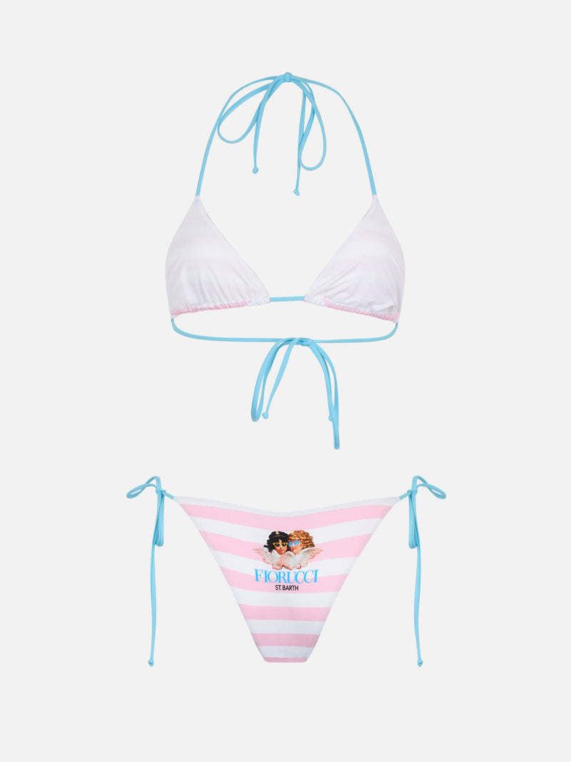 Bikini da donna a triangolo a righe Leah Marielle | EDIZIONE SPECIALE FIORUCCI