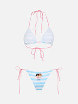 Woman striped triangle bikini Leah Marielle | FIORUCCI SPECIAL EDITION