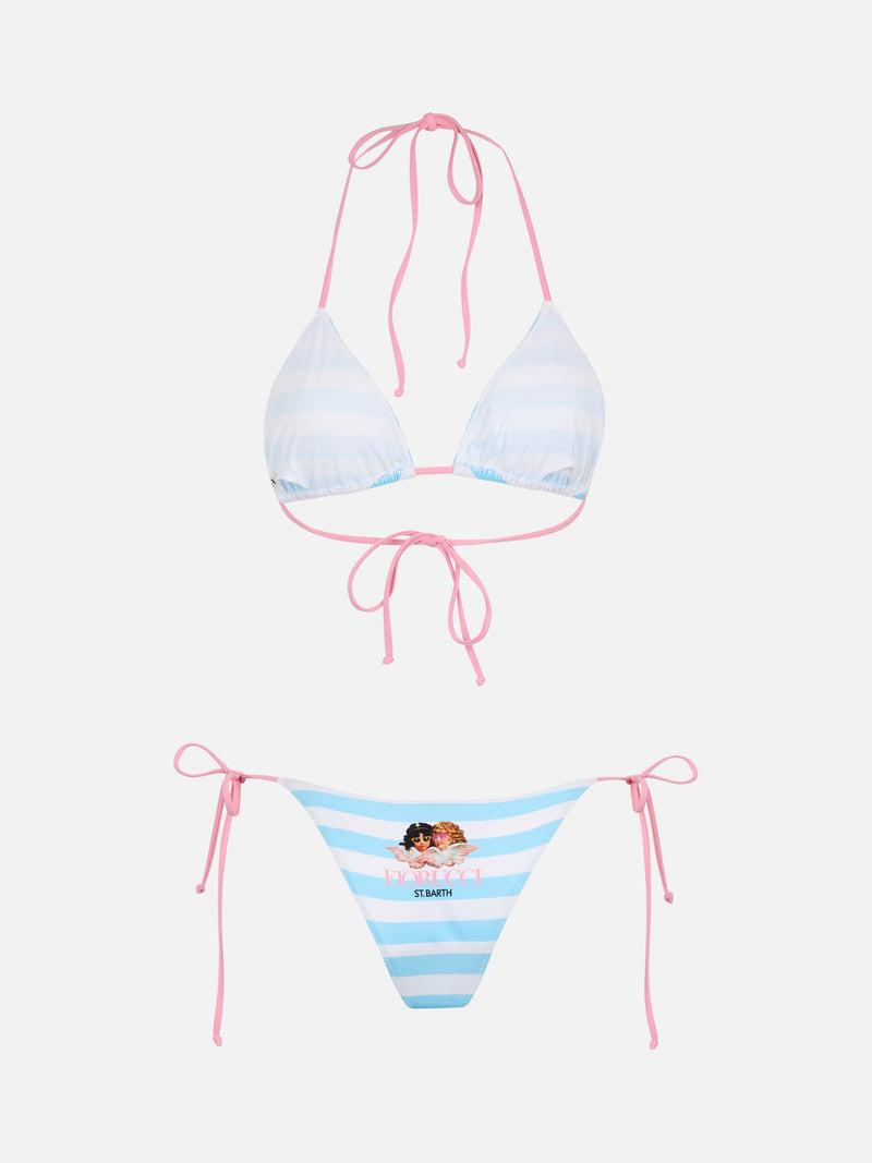 Bikini da donna a triangolo a righe Leah Marielle | EDIZIONE SPECIALE FIORUCCI