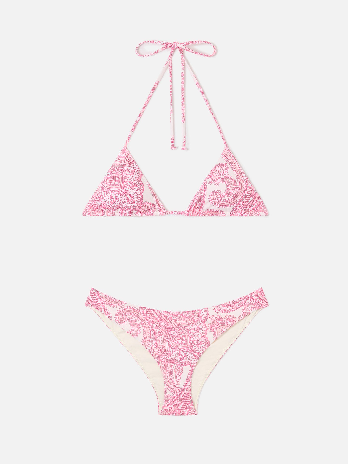 Bikini Leah Lido triangolo stampa paisley rosa
