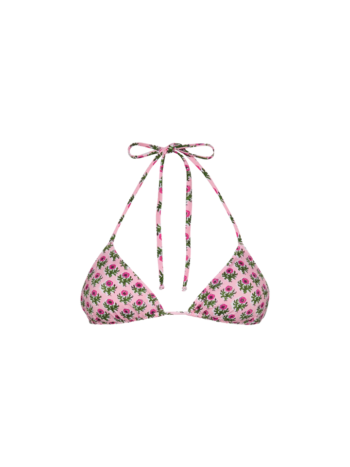 Leah – Badeanzug mit Triangel-Oberteil und Blumenmuster