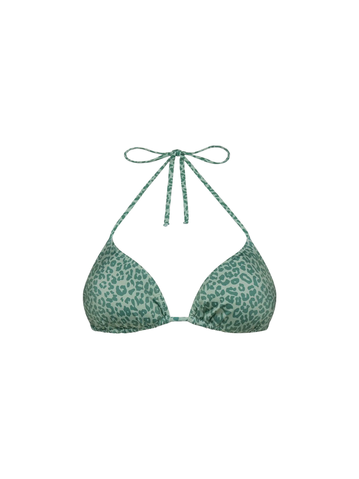 Leah Badeanzug mit Triangel-Oberteil und Animalier-Print