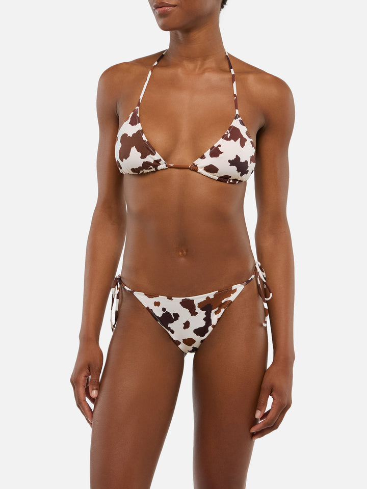 Triangle Leah Marielle bikini with cow skin print