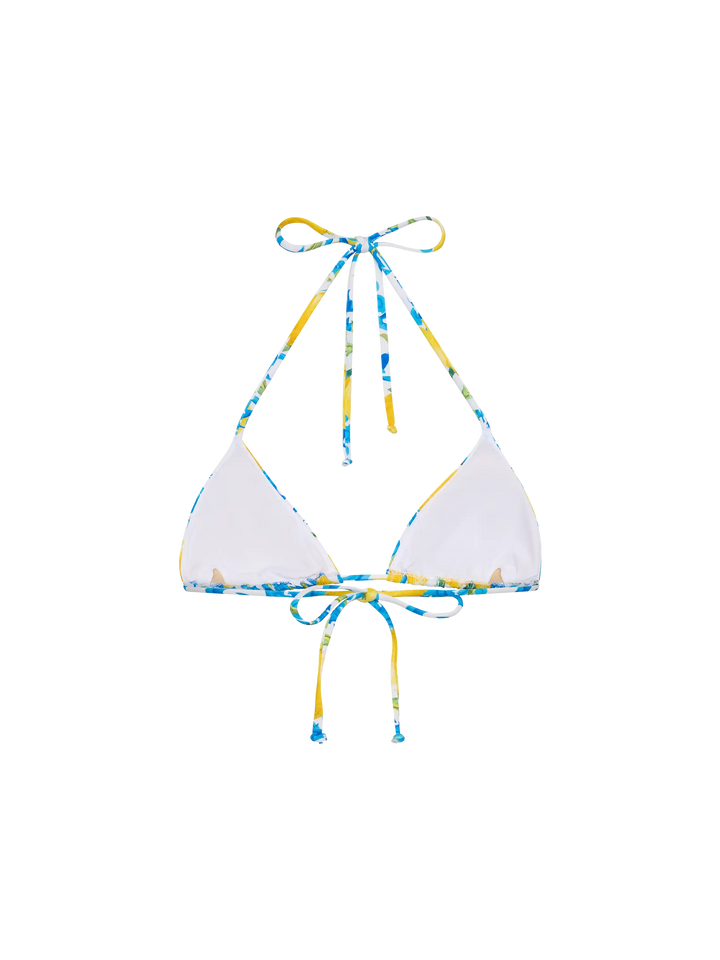 Leah – Badeanzug mit Triangel-Oberteil und Majolika-Print