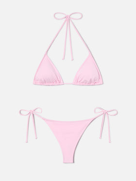 Bikini Leah Marielle triangolo rosa chiaro con laccetti