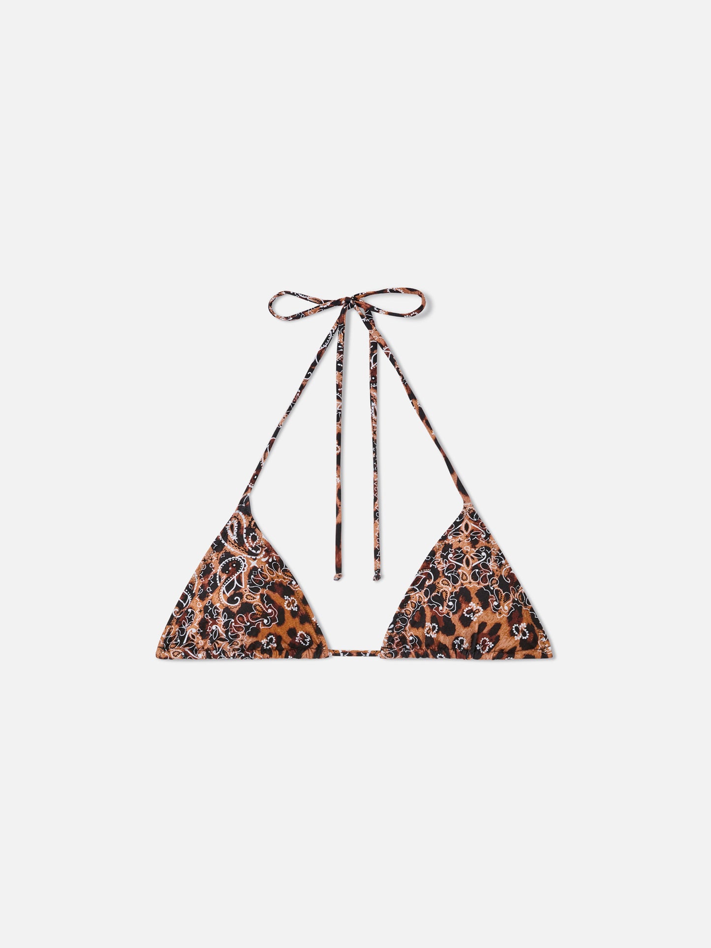 Leo Bandana-Print Leah Triangel-Bikinioberteil 