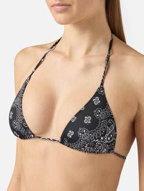 Leah Teen black bandana print bikini