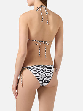 Leah Teen black and white zebra print bikini