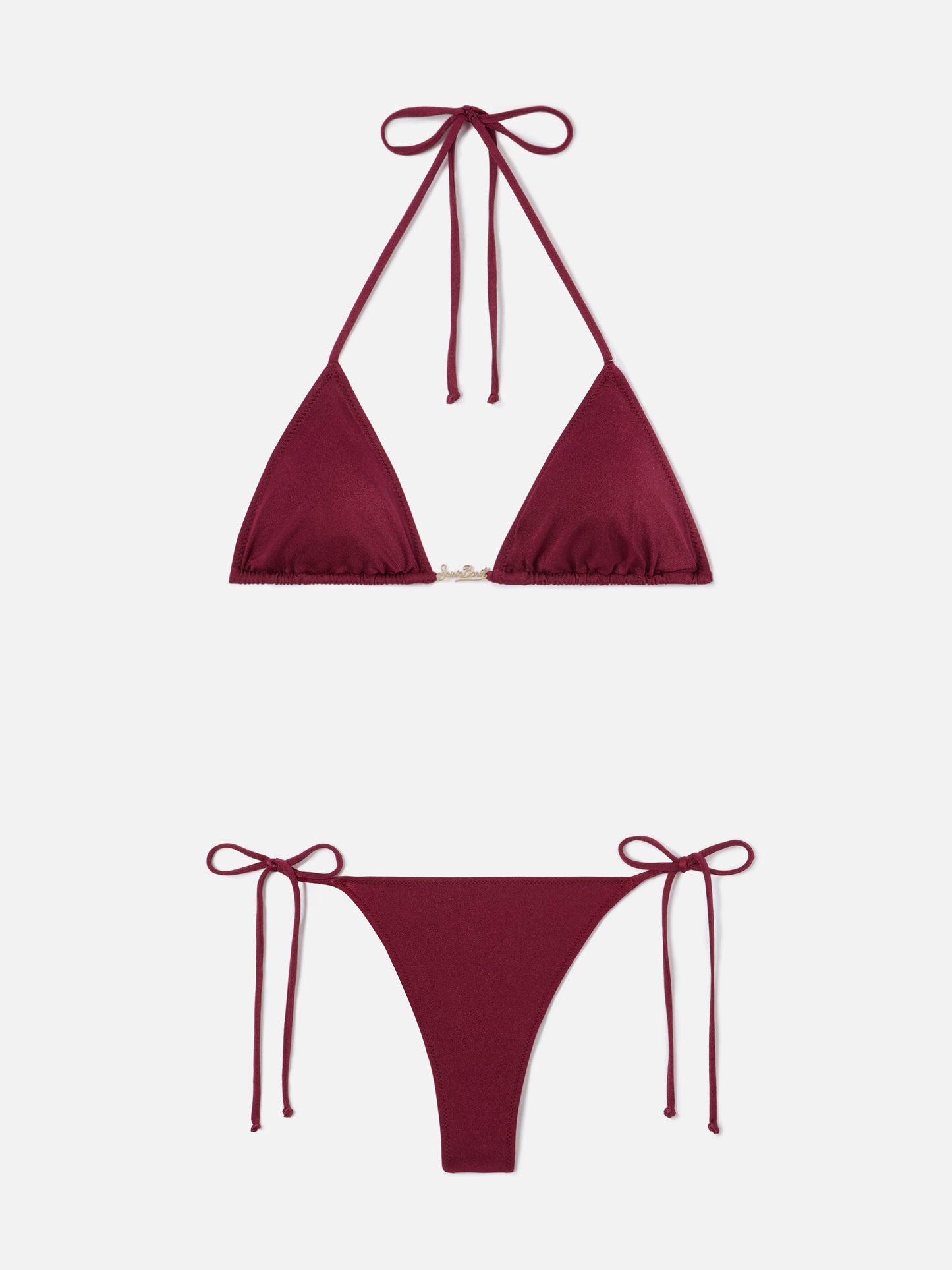 Bikini Leah Plate Marielle Plate glossy finish bordeaux