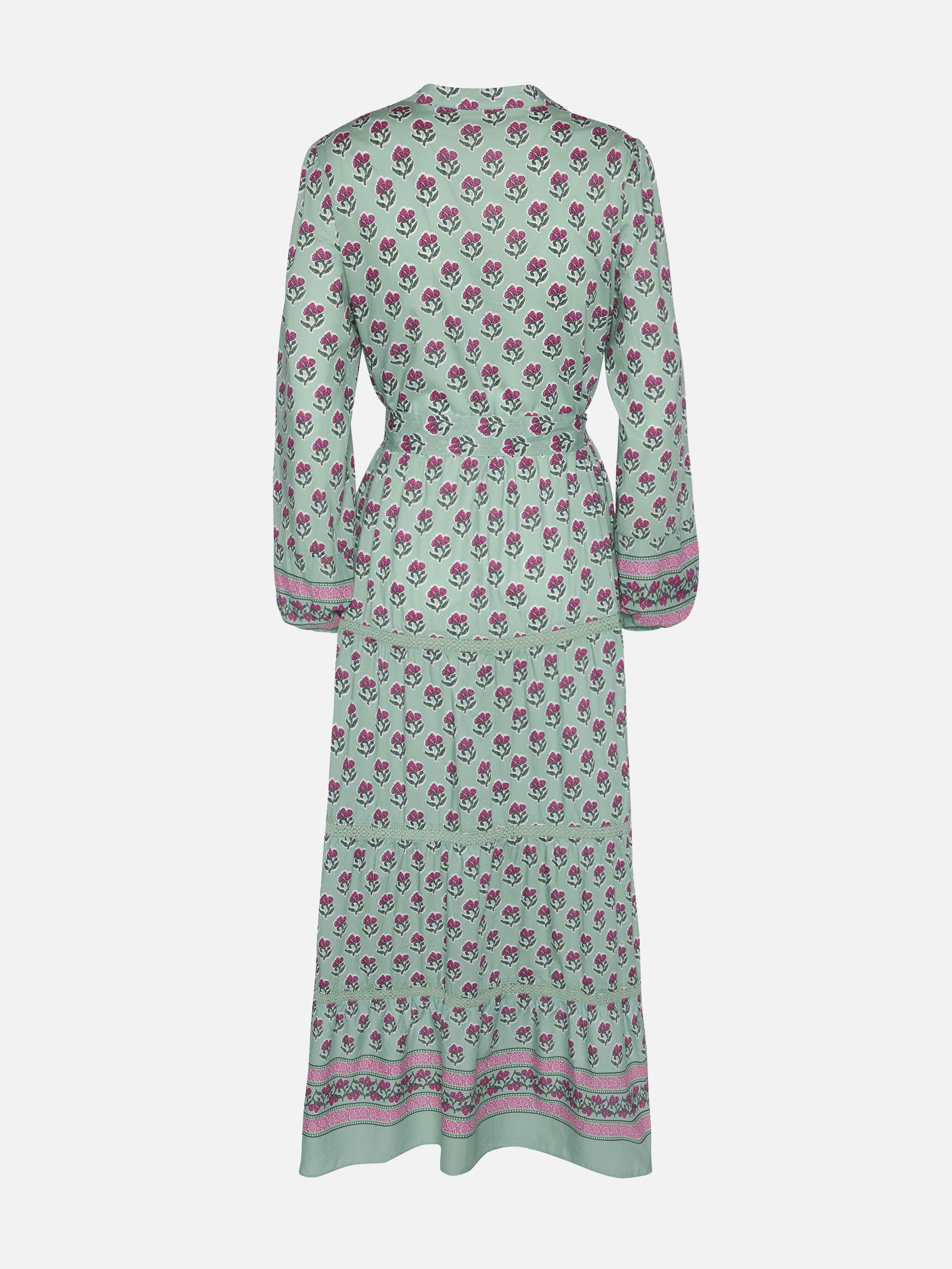 パーティードレス MC2 Saint Barth LEYDE - Cotton long dress Leyde cotton maxi dress with floral print – MC2 Saint Barth