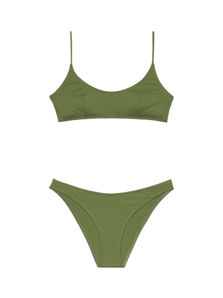 Military green classic bralette bikini Judy Lido - MC2 Saint Barth