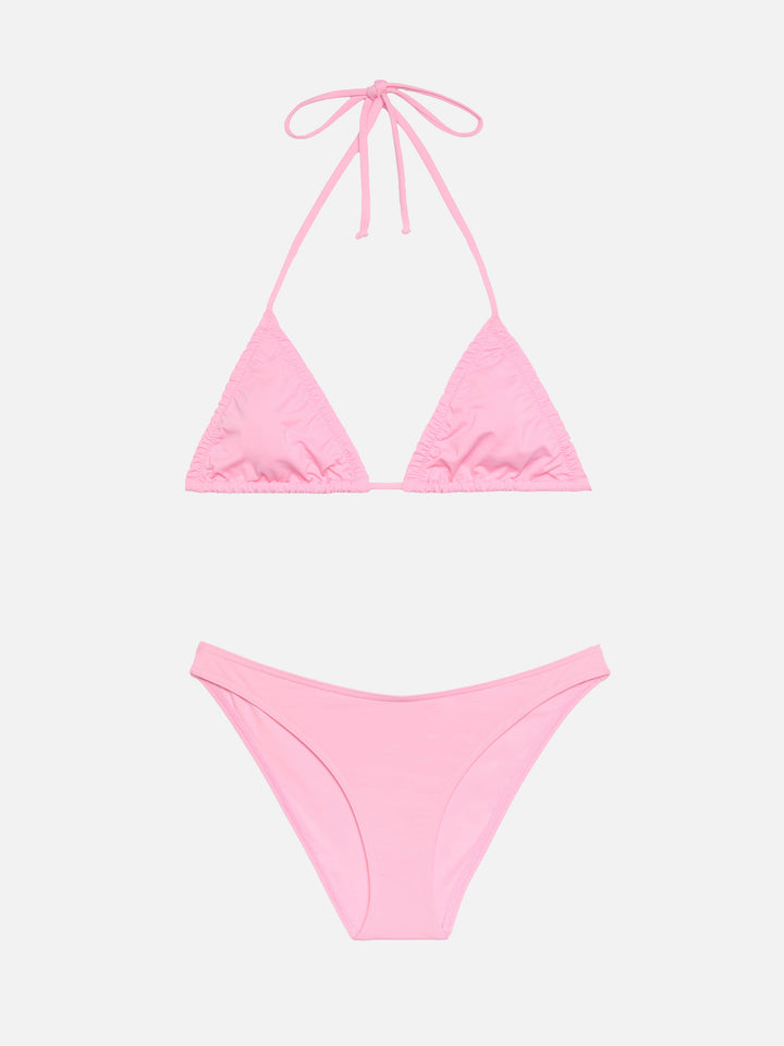 Lido pink classic swim briefs - Nilly pink classic triangle top