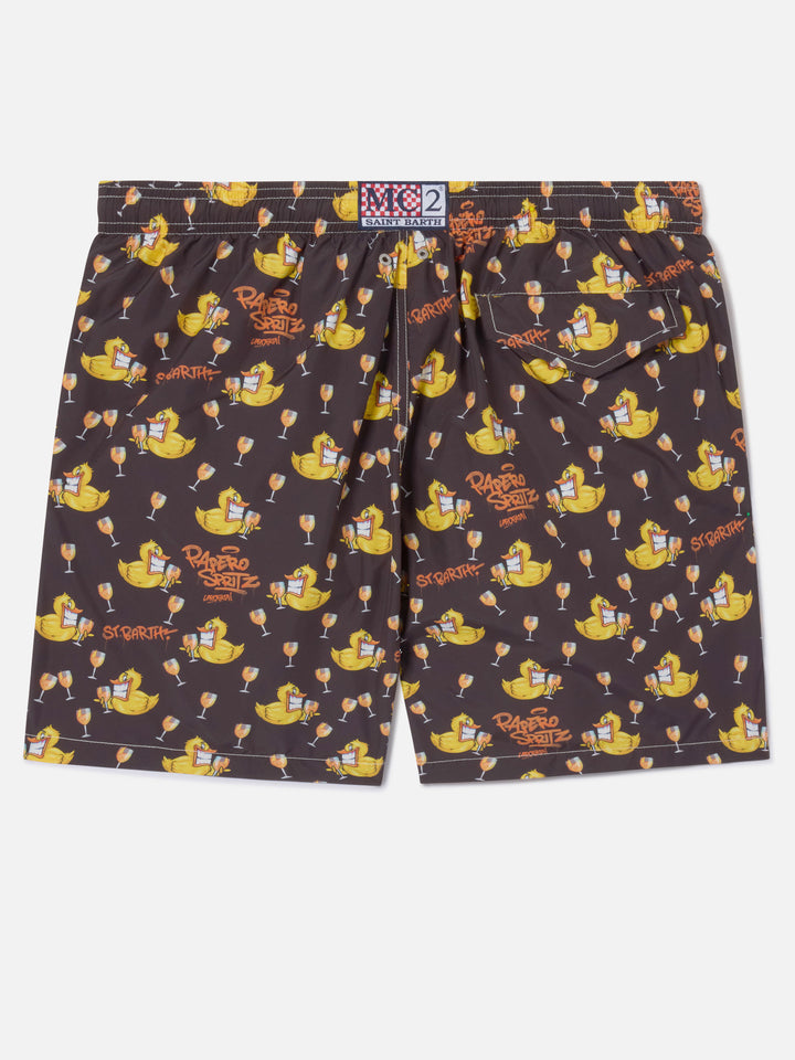 Badeshorts Lighting mit Cryptopuppets-Print | Special Edition 