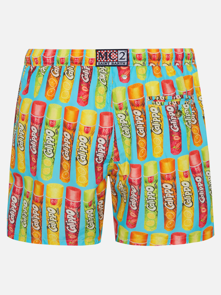 Man swim shorts with Calippo print  | Algida® Special Edition