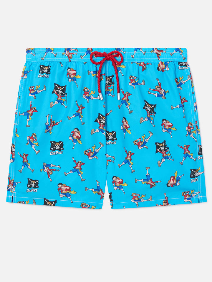 Lighting swim shorts with One Piece all-over print | Special Edition