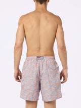 Herren-Badeshorts Lighting aus leichtem Stoff mit Paisley-Print