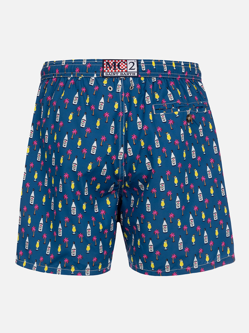 Herren-Badeshorts aus leichtem Stoff Lighting Micro Fantasy mit Cocktail-Print