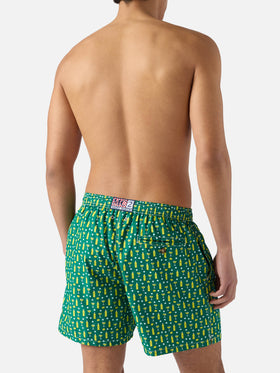 Green Lighting Micro swim shorts with cedrata and cocktail print | Special Edition