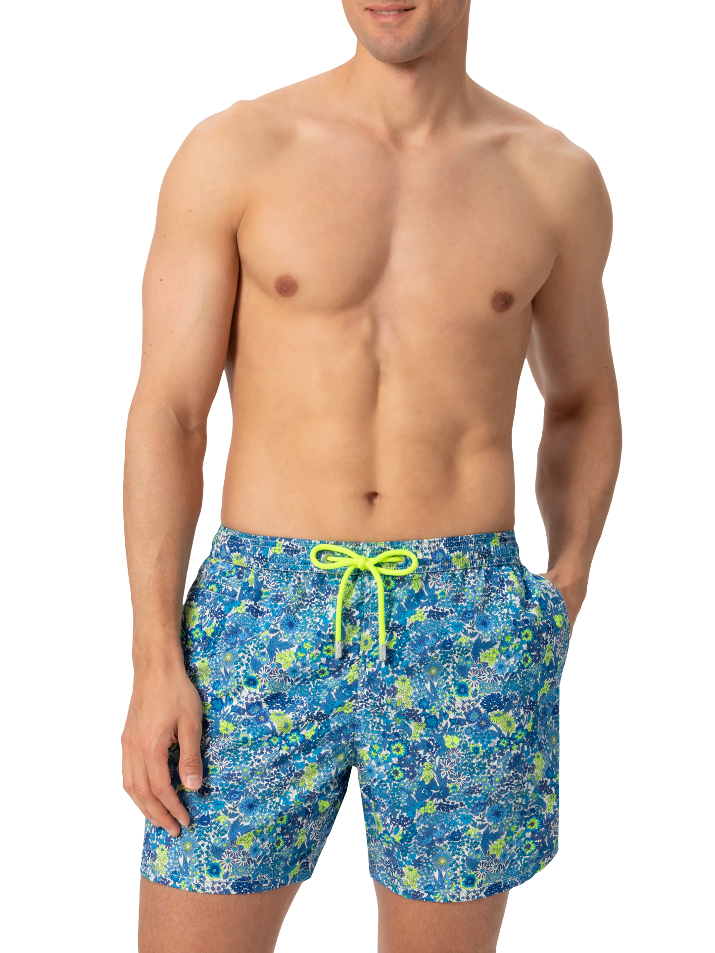 Badeshorts aus leichtem Stoff „Lighting“ mit Margaret Annie-Print | HERGESTELLT AUS LIBERTY-STOFF
