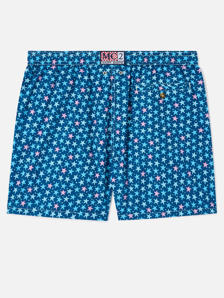Lighting Badeshorts mit Micro Fantasy blue starfish-Print 