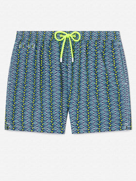 Badeshorts für Herren aus leichtem Stoff Lighting Micro Fantasy mit Tennis-Print