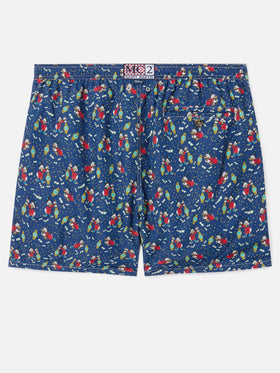Short de bain Micro Lighting Navy avec imprimé McDuck et montres | Édition spéciale 