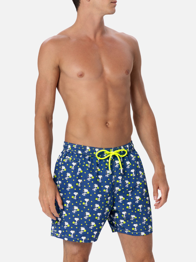 Man lightweight fabric swim-shorts Lighting Micro Fantasy with Snoopy padel print | SNOOPY PEANUTS™ SPECIAL EDITION