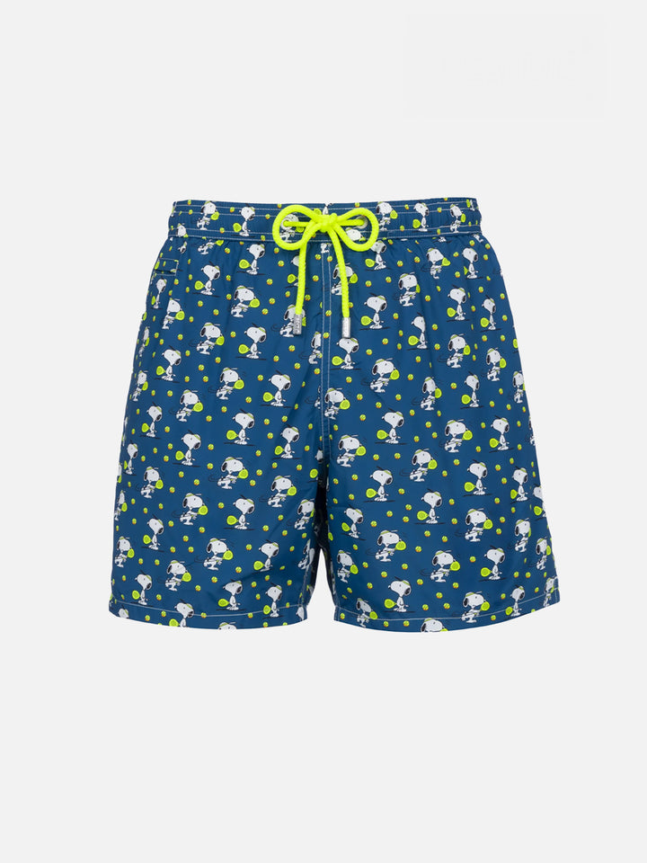 Man lightweight fabric swim-shorts Lighting Micro Fantasy with Snoopy padel print | SNOOPY PEANUTS™ SPECIAL EDITION