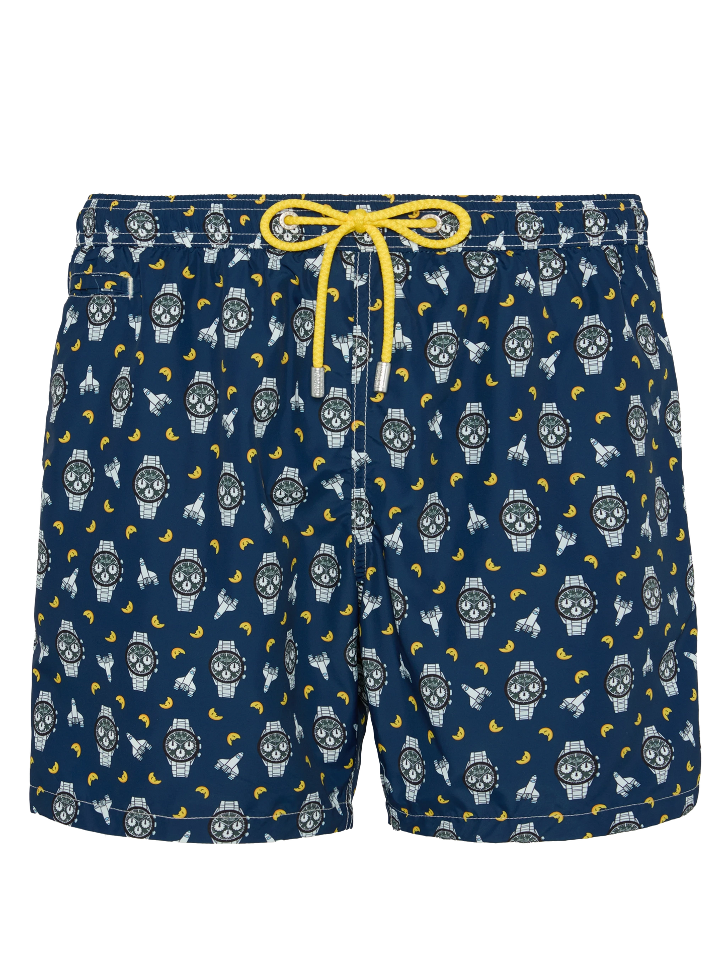Lightweight fabric swim shorts Lighting with watch and moon print - MC2 Saint Barth