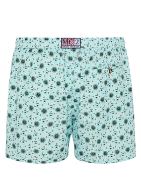 Lightweight fabric swim shorts Lighting with watch print - MC2 Saint Barth