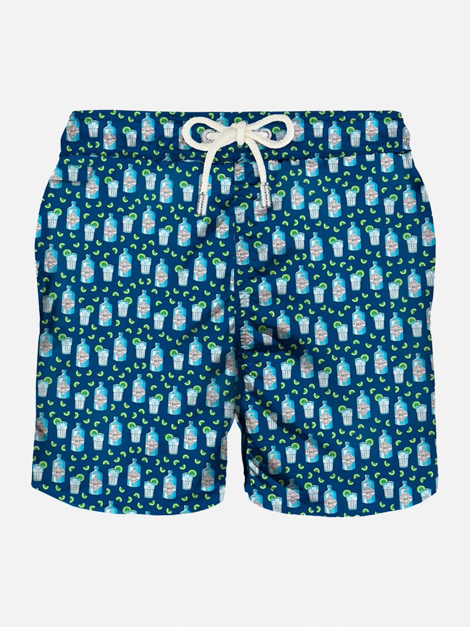 Lightweight fabric swim shorts Lighting with gin tonic print - MC2 Saint Barth