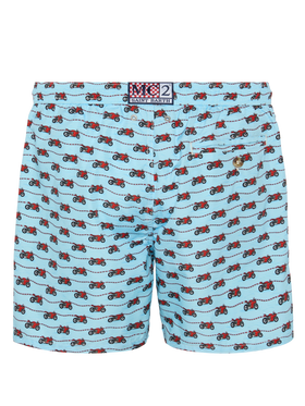 Lightweight fabric swim shorts Lighting with Ducati print | DUCATI MOTOR SPECIAL EDITION