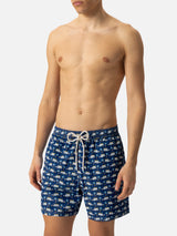 Lightweight fabric swim shorts Lighting with Panda car print | FIAT SPECIAL EDITION