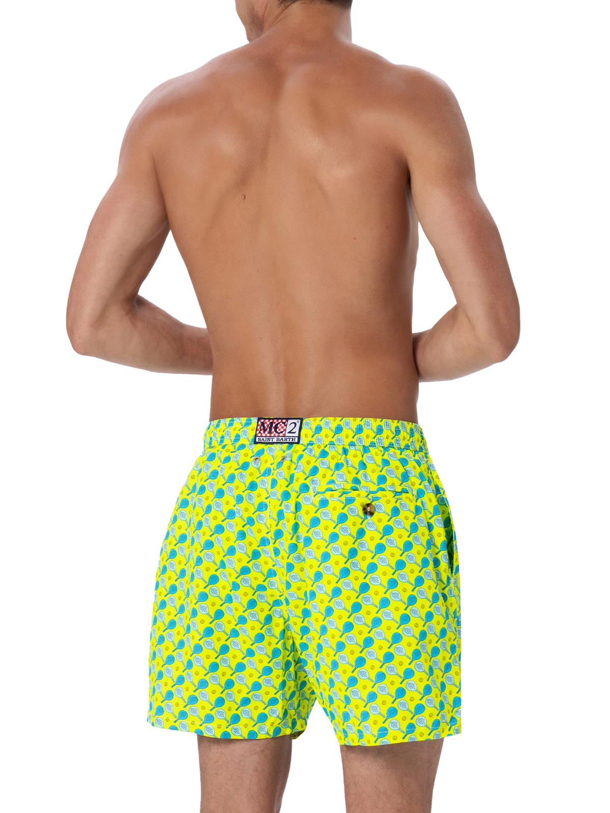 Herren-Badeshorts aus leichtem Stoff Lighting Micro Fantasy mit Padel-Aufdruck