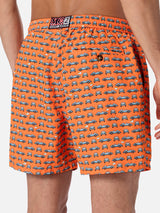 Herren-Badeshorts aus leichtem Stoff Lighting Micro Fantasy mit Autos-Aufdruck