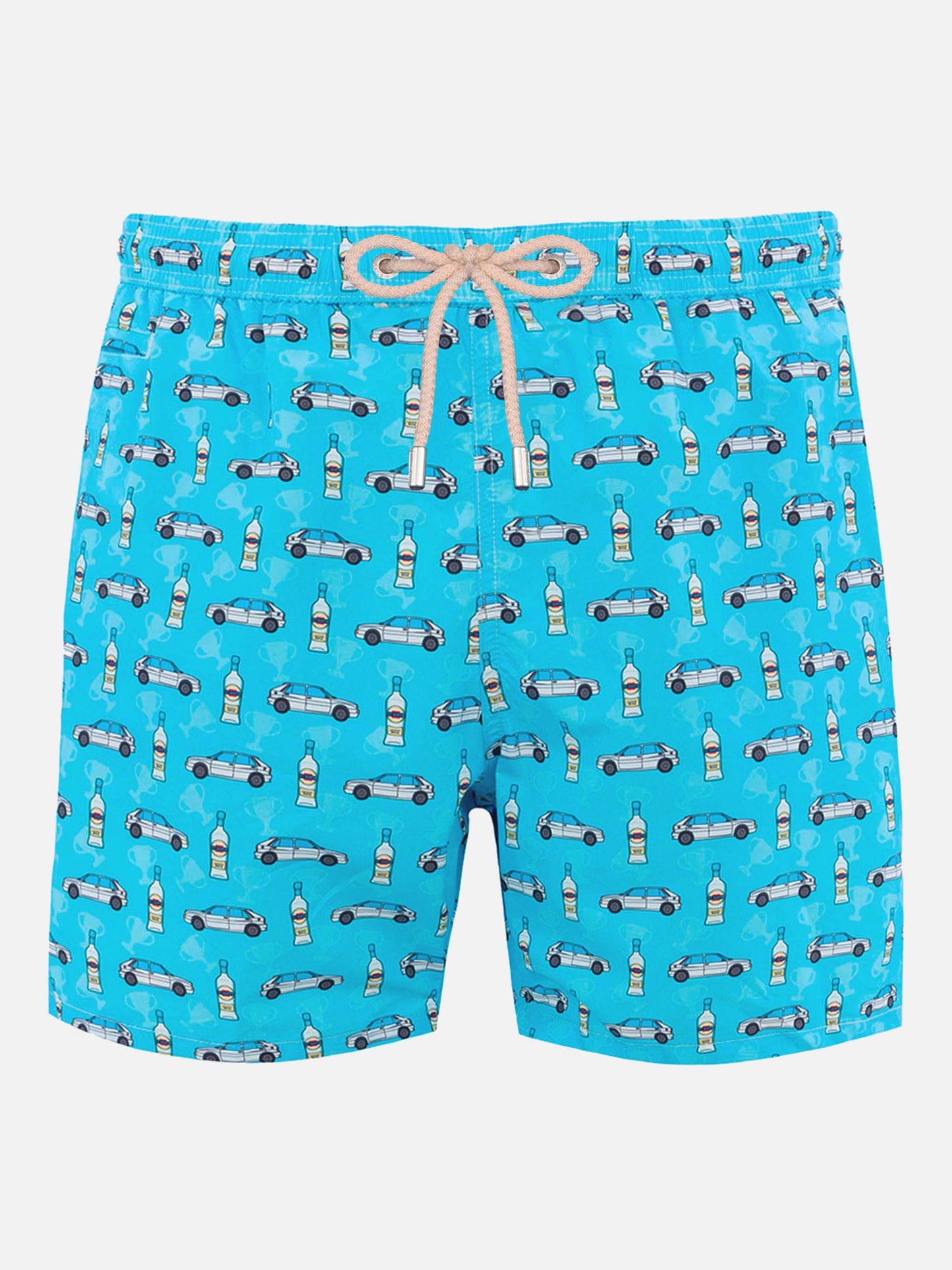 Man lightweight fabric swim-shorts Lighting Micro Fantasy with Lancia Delta print | LANCIA SPECIAL EDITION