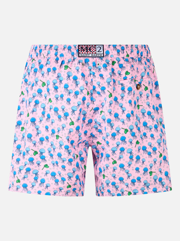 Herren-Badeshorts aus leichtem Stoff Lighting Micro Fantasy mit Quallen-Print