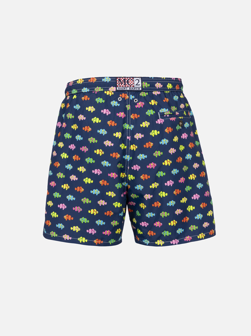 Herren-Badeshorts aus leichtem Stoff Lighting Micro Fantasy mit Clownfisch-Aufdruck